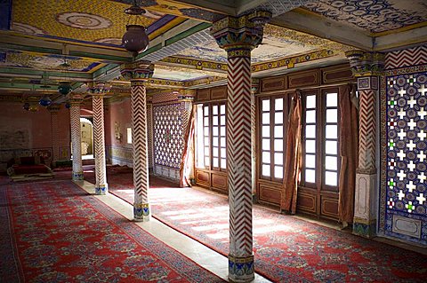 Interior of the Juna Mahal Fort, Dungarpur, Rajasthan state, India, Asia