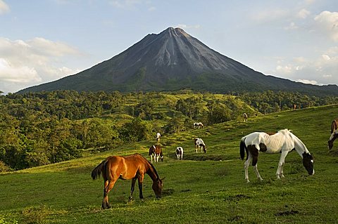 Arenal Volcano from the La Fortuna side, Costa Rica