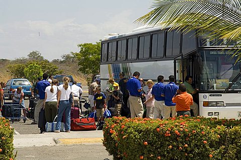 American tourists going home, Liberia Airport, Costa Rica, Central America