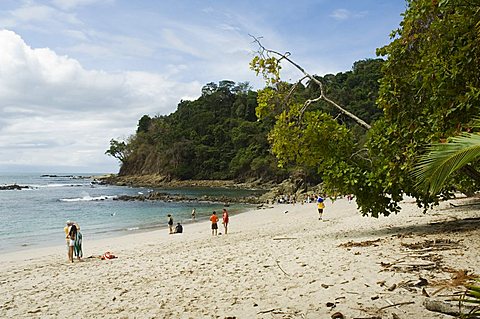 Beach inside Manuel Antonio National Park, Pacific Coast, Costa Rica, Central America