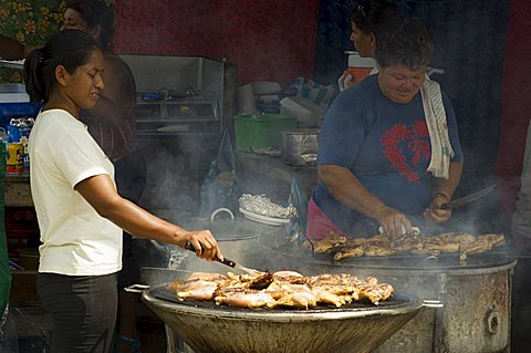 Food vendors, Manuel Antonio, Costa Rica, Central America