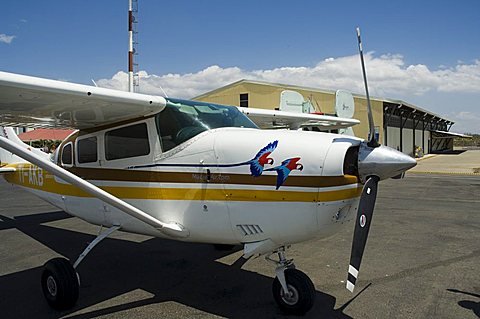 Light aircraft charter service for small airstrips on west coast, Liberia Airport, Costa Rica, Central America