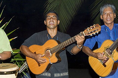 Musicians at Hotel Punta Islita, Punta Islita, Nicoya Pennisula, Pacific Coast, Costa Rica, Central America