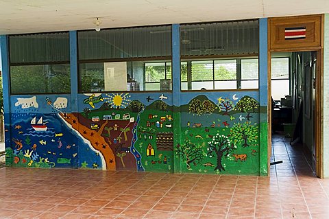 Decorated building in Punta Islita, Nicoya Pennisula, Pacific Coast, Costa Rica, Central America