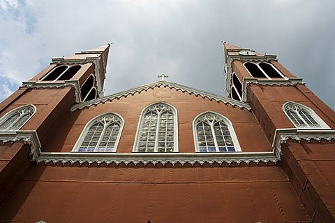 Iglesa de Grecia church made in Europe of iron, Grecia, Central Highlands, Costa Rica, Central America