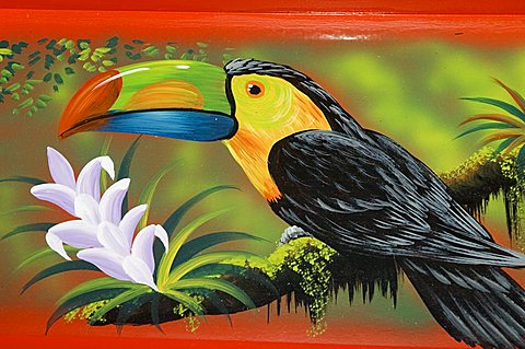 The crafts town of Sarchi famous for its decorative painting and ox carts, Central Highlands, Costa Rica, Central America