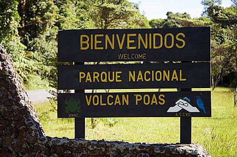 Poas Volcano, Poas National Park, Costa Rica, Central America