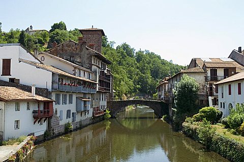 Saint Jean Pied de Port (St.-Jean-Pied-de-Port), Basque country, Pyrenees-Atlantiques, Aquitaine, France, Europe