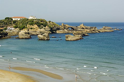 The beach, Biarritz, Basque country, Pyrenees-Atlantiques, Aquitaine, France, Europe