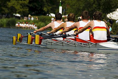 Rowing at the Henley Royal Regatta, Henley on Thames, England, United Kingdom, Europe