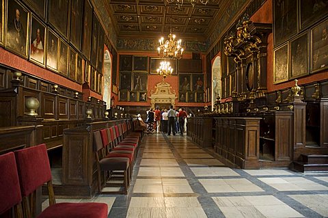 Council chamber of the Collegium Maius Museum of the Jagiellonian University, the oldest university building and connected with Copernicus, Old Town District, Krakow (Cracow), UNESCO World Heritage Site, Poland, Europe