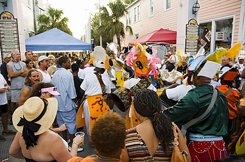 Goombay Festival in Bahama Village, Petronia Street, Key West, Florida, United States of America, North America