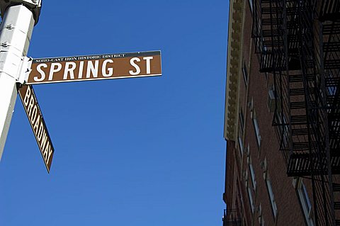 Spring Street, Soho, Manhattan, New York City, New York, United States of America, North America