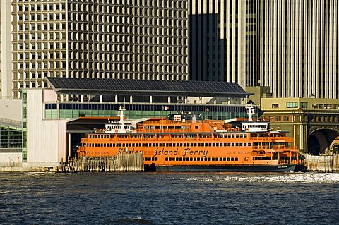 Staten Island Ferry, Business district, Lower Manhattan, New York City, New York, United States of America, North America