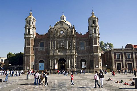 The Antigua Basilica adjacent to the Basilica de Guadalupe, Mexico City, Mexico, North America