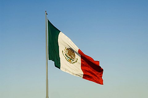 Mexican flag, Mexico, North America