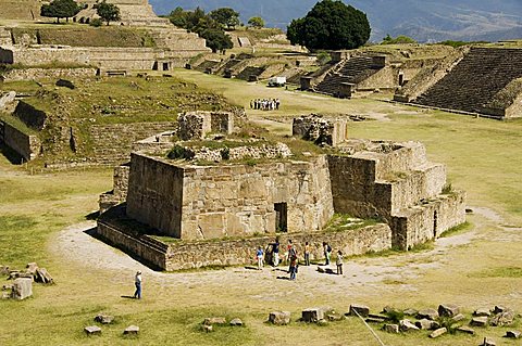 The ancient Zapotec city of Monte Alban, near Oaxaca City, Oaxaca, Mexico, North America