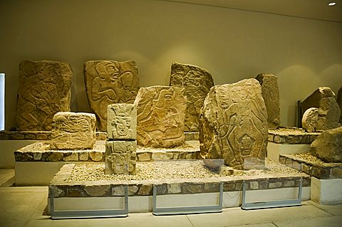 The archaeology museum at Monte Alban, near Oaxaca City, Oaxaca, Mexico, North America