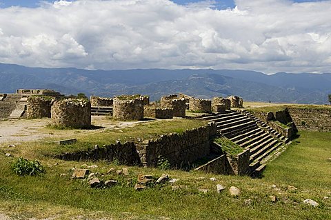 The ancient Zapotec city of Monte Alban, UNESCO World Heritage Site, near Oaxaca City, Oaxaca, Mexico, North America