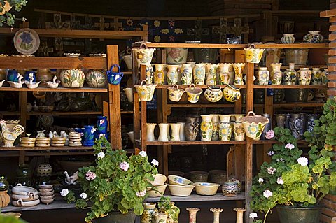 Pottery for sale, Oaxaca, Mexico, North America