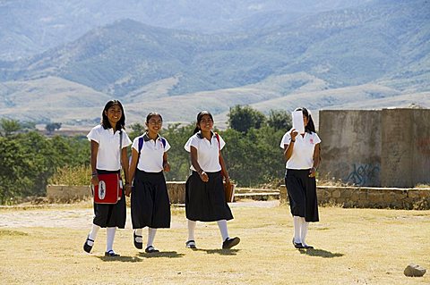 School children, Cuilapan, Oaxaca, Mexico, North America