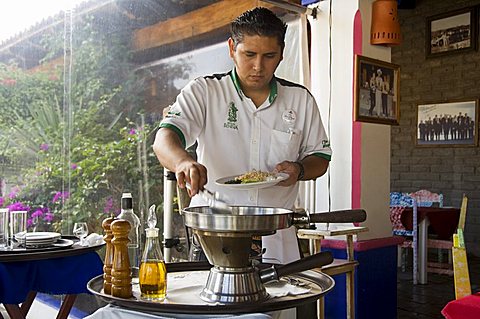 Cooking ants eggs, Oaxaca, Mexico, North America