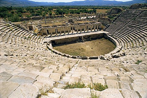 Theatre, Ephesus, Anatolia, Turkey, Asia Minor, Eurasia