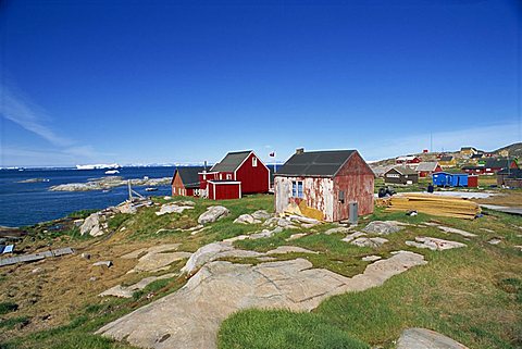 Settlement of Ilimanaq, formerly Claushavn, Greenland, Polar Regions