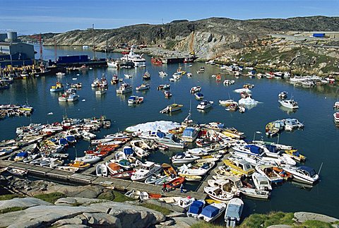 Ilulissat, formerly Jacobshavn, Disko Bay, west coast, Greenland, Polar Regions