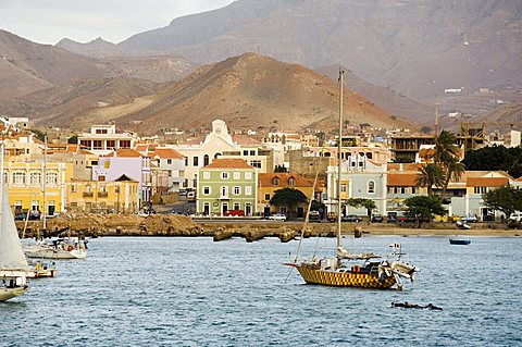 Harbour of Mindelo, Sao Vicente, Cape Verde Islands, Atlantic Ocean, Africa