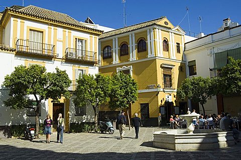 Plaza de la Alianza, Santa Cruz district, Seville, Andalusia, Spain, Europe