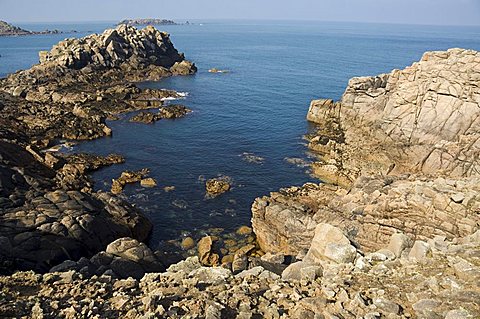 Coast, Bryer (Bryher), Isles of Scilly, off Cornwall, United Kingdom, Europe