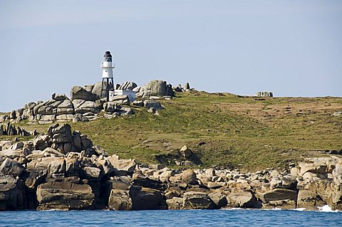 Lighthouse, St Mary's, Isles of Scilly, off Cornwall, United Kingdom, Europe