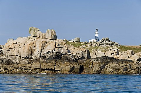 Lighthouse, St Mary's, Isles of Scilly, off Cornwall, United Kingdom, Europe