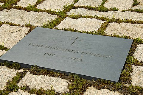 Tomb of John F. Kennedy at Arlington National Cemetery, Arlington, Virginia, United States of America, North America