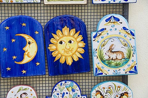 Tuscan ceramics, at Volpaia, a hill village near Radda, Chianti, Tuscany, Italy, Europe