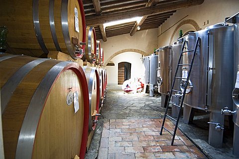 Villa Vignamaggio, a wine producer whose wines were the first to be called Chianti, near Greve, Chianti, Tuscany, Italy, Europe