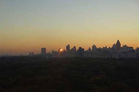 View of Central Park looking north, Manhattan, New York, New York State, United States of America, North America