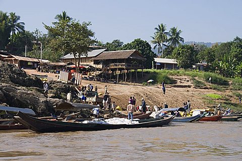 Mekong River, Golden Triangle area, Laos, Indochina, Southeast Asia, Asia