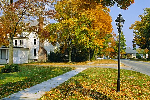 Manchester, Vermont, known for it's marble sidewalks, one of Americas oldest resorts