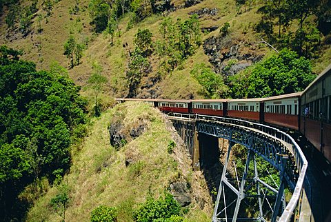 The train from Cairns to Kuranda, Queensland, Australia