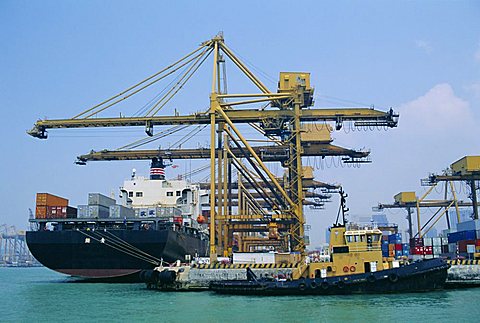 Shipping, Singapore harbour, Singapore