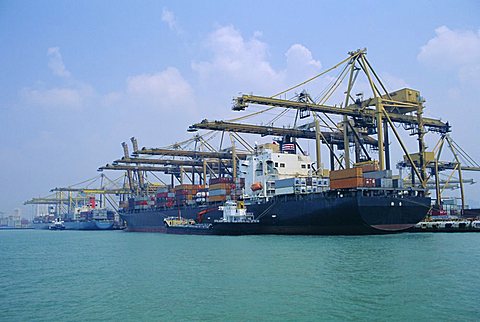 Shipping, Singapore harbour, Singapore