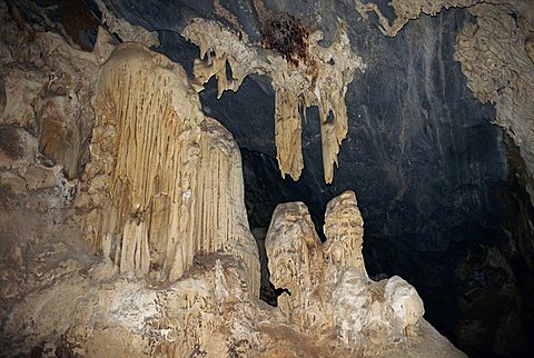 Rock formations in the interior of the Cango Caves, near Oudtshoorn, South Africa, Africa