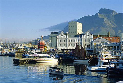 V & A Waterfront with Table Mountain, Cape Town, South Africa