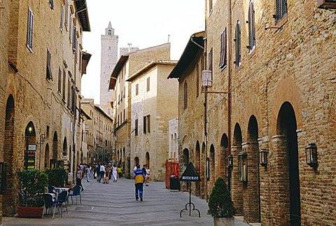 Via San Giovanni, San Gimignano, Tuscany, Italy