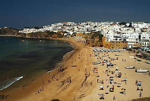 The beach at Albufeira, Algarve, Portugal