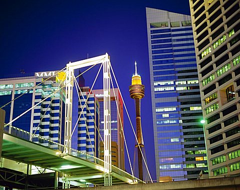 Sydney Tower (centre) Sydney, Australia