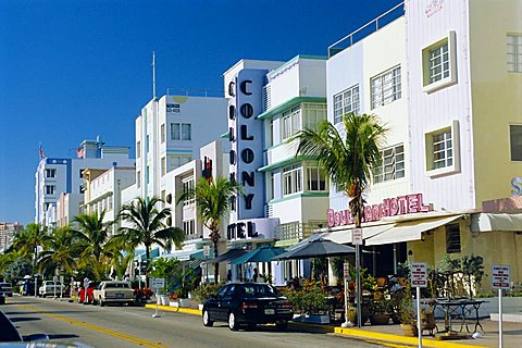 Ocean Drive, South Beach, Miami Beach, Florida, USA