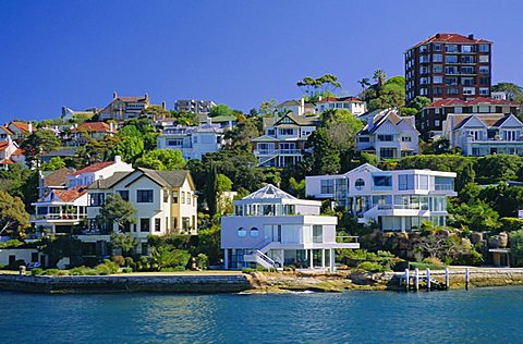 The exclusive suburb of Double Bay, Sydney, New South Wales, Australia